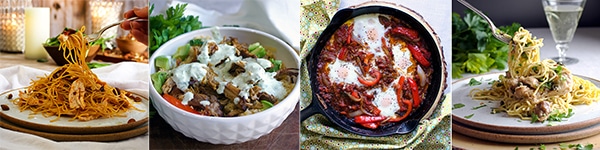 More quick recipes: 20-Minute Garlic Chipotle Pasta with {or without} Chicken, Quinoa Veggie Carnitas Bowls, Chachouka {North African Tomato and Pepper Stew with Eggs}, Chicken Piccata 