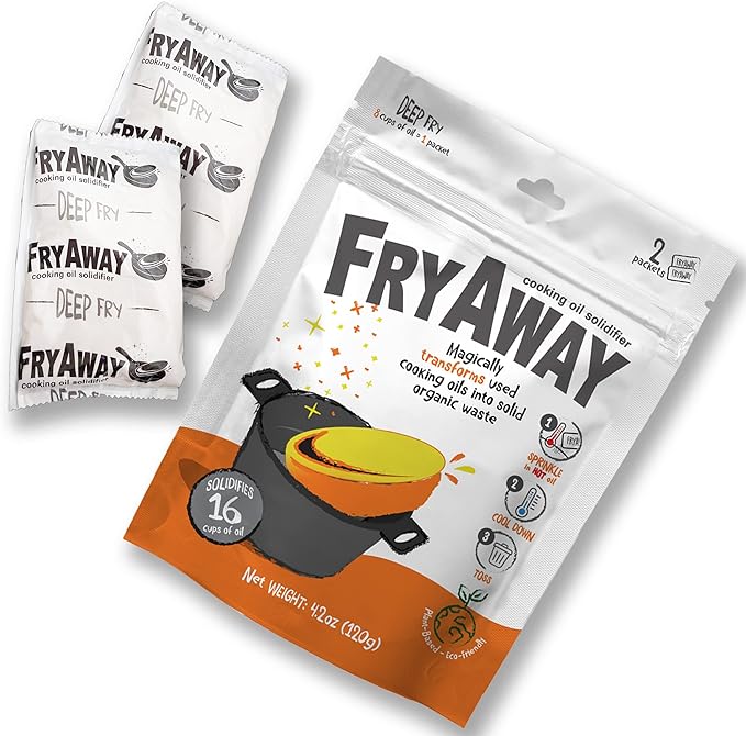 FryAway Deep Fry Cooking Oil Solidifier