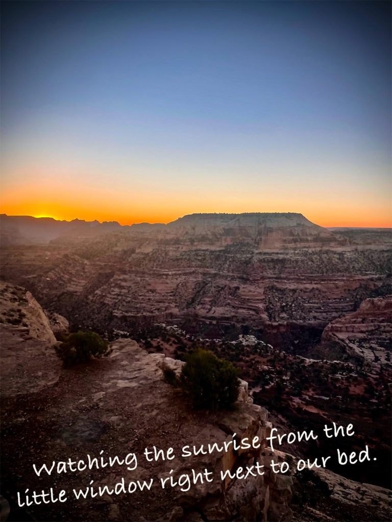 Sunrise over The Little Grand Canyon.