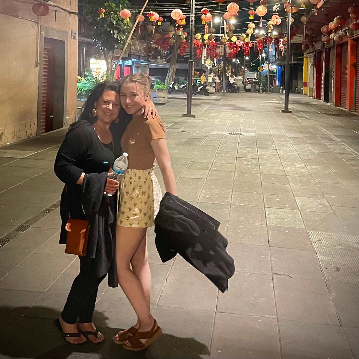 Rebecca Blackwell and her daughter Anne in Mexico City.