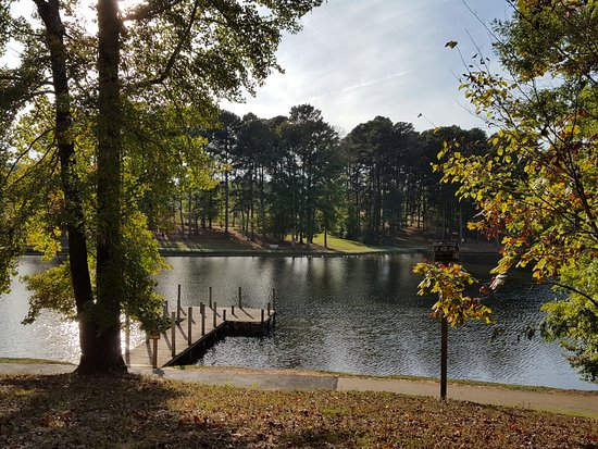 The lake at Lincoln Parish Park in Louisiana. 